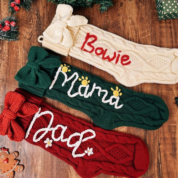 Paw Mom stockings Personalized Christmas Stockings