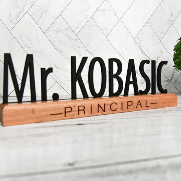 Desk Name Plate for Teacher, Principal, Executive