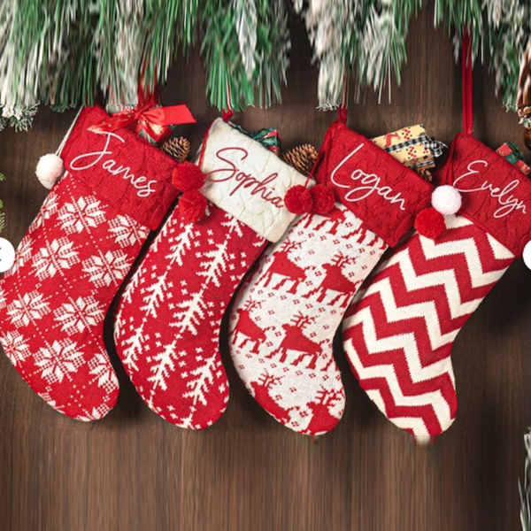 Family Christmas Stockings, 2024 Personalized Christmas Stocking