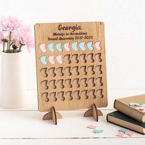 Student Midwife Gift - Student Midwife Birth Counting Board