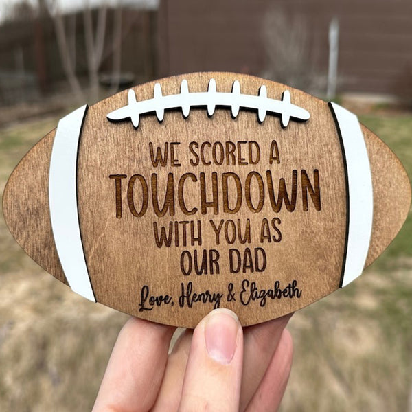 Football Dad Gift Custom Father's Day Sign