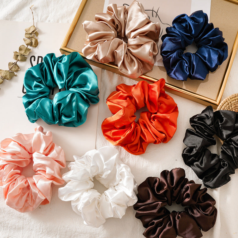 Bridesmaid Scrunchie Hair Tie Proposal | Soft Satin Scrunchie | Elastic Hair Tie