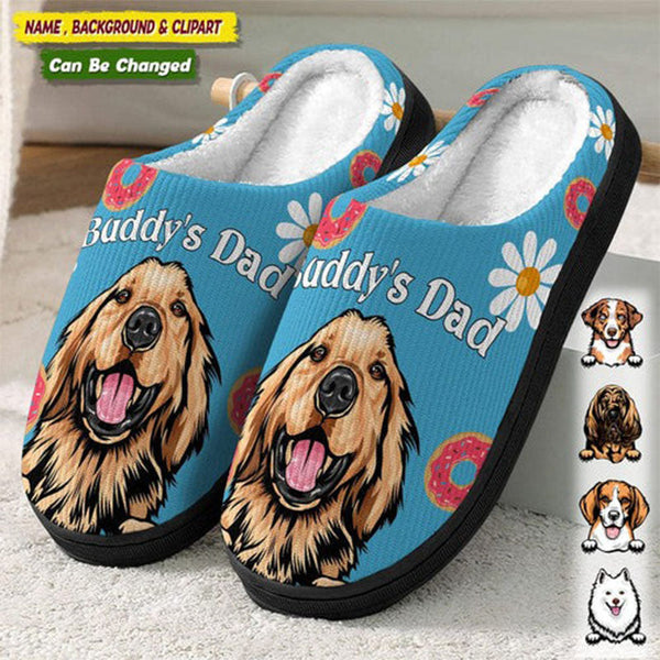 Accessories Pattern Dog Cat Plush Slippers