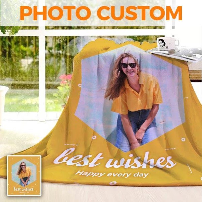 Custom Photo Fleece Blanket?¡§o?Personalized Blanket With A Photo