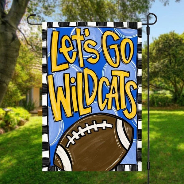 Personalized Fall Yard Deco Team Football Garden Flag