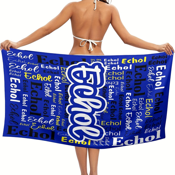 Custom Name Beach Towel 29''x58'' Personalized Name Beach Towel