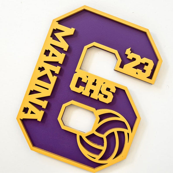 School Team Number Graduation Gifts, Athlete Gifts, Graduation Decorations, Souvenirs