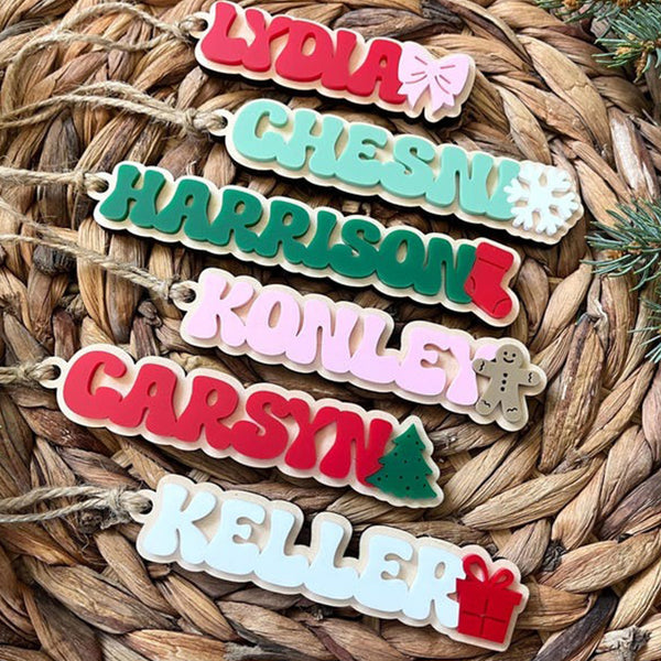 Christmas Stocking Tag for Kids, Personalized Christmas Gift Tag