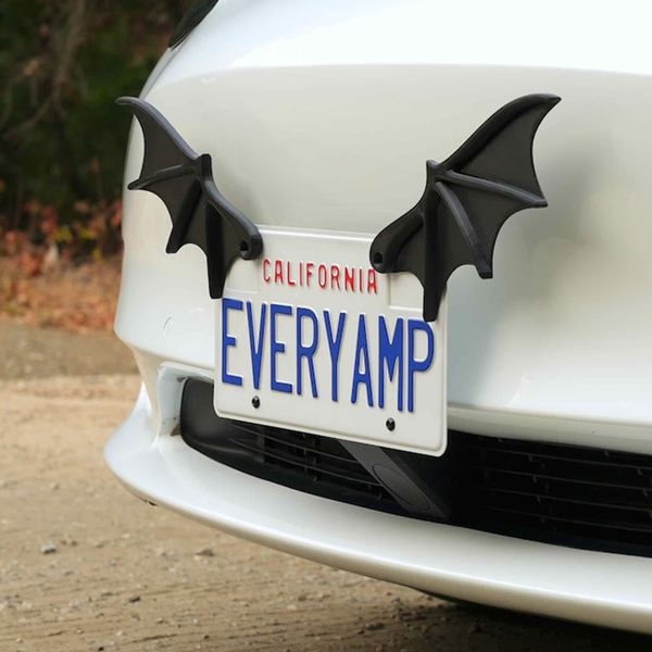 License Plate Bat Wings