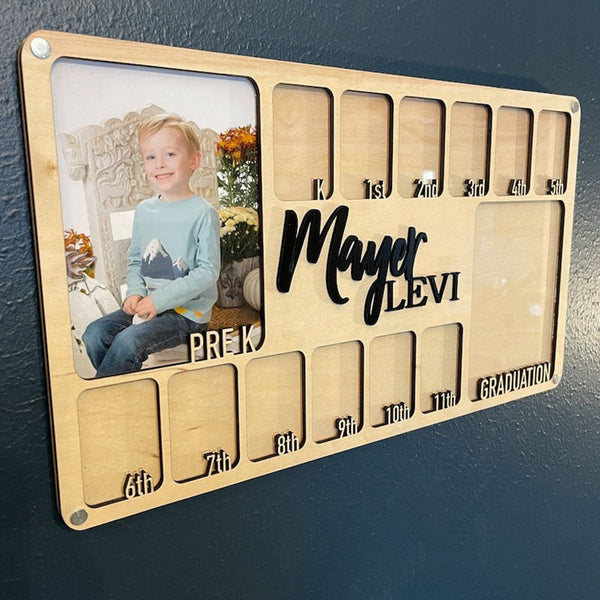 Pre K to Graduation School Picture Frame | Grade School Photo Frame