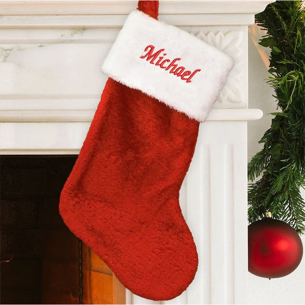 Embroidered Christmas Stocking