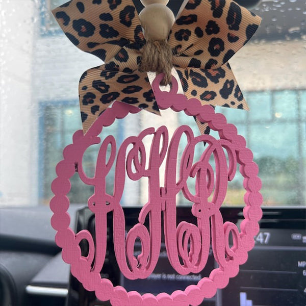 Car charm rear view mirror | Cheetah car mirror charm