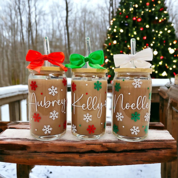 Personalized Christmas Glasses, Personalized Christmas Tumbler