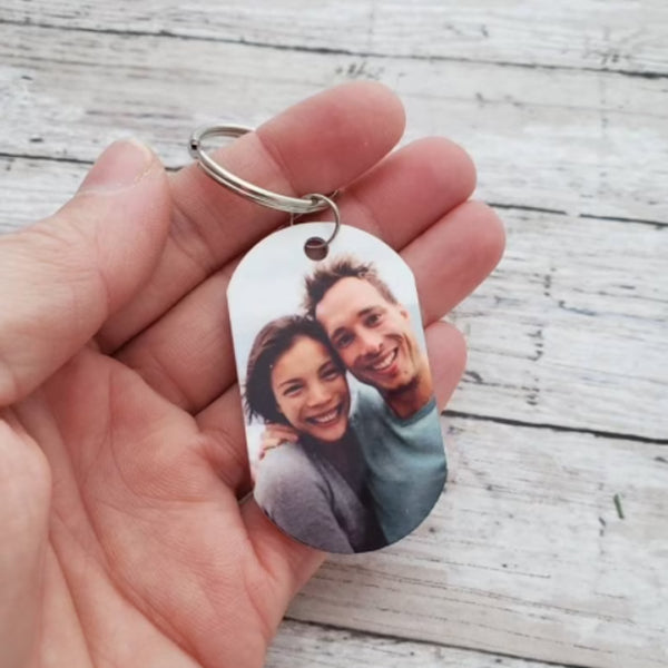 Copy of Custom Daddy Keychain, I Love You Daddy Photo Keychain