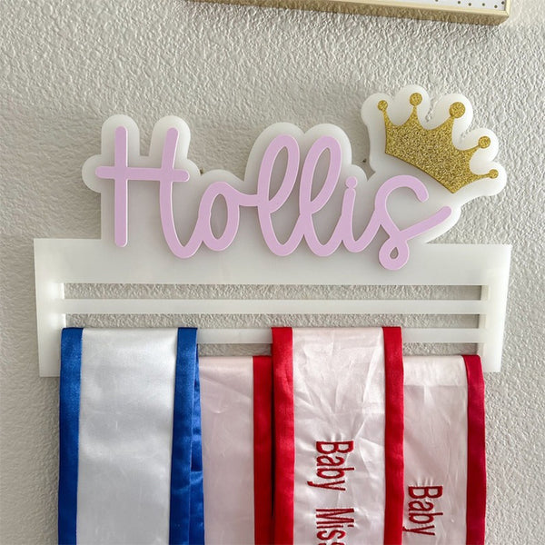 Pageant Sash Holder Custom Display for Sash Pageant Queen Gift Custom