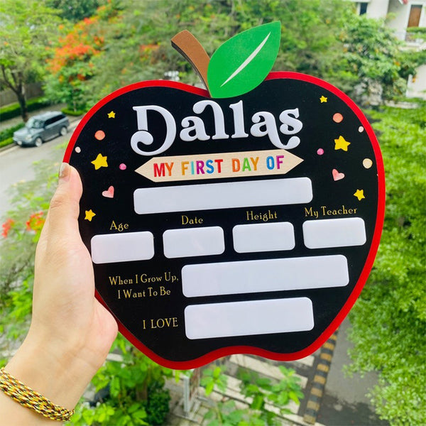 Custom First Day of School Sign