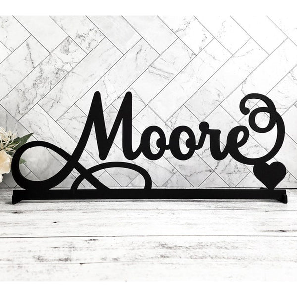 Custom Last Name Sign, Wedding Family Name sign