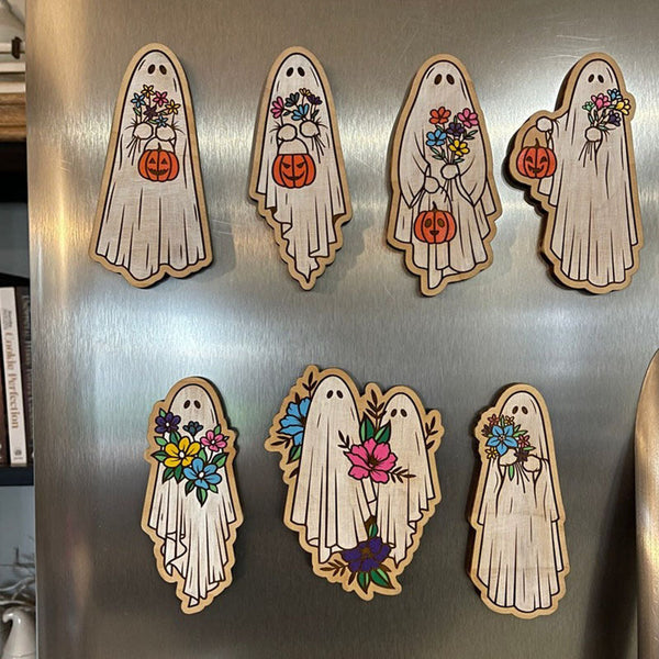 You choose Hand painted magnet inlay ghost magnets