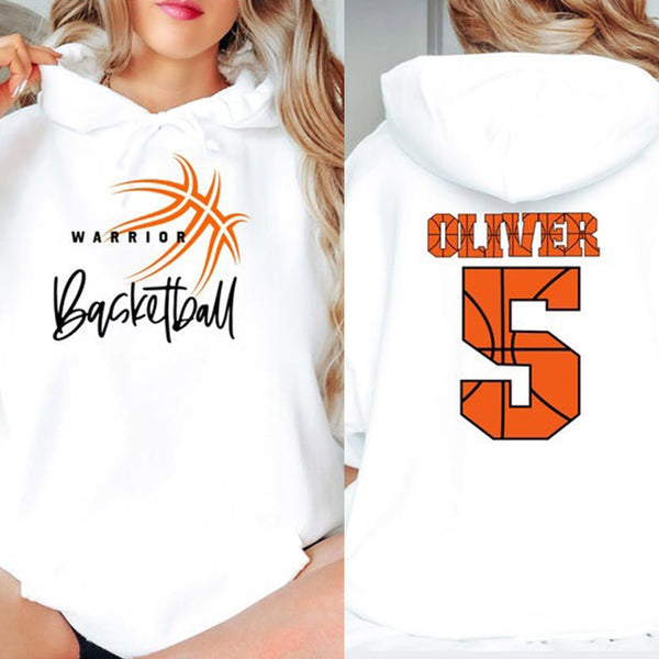 Personalized Basketball Sweatshirt, Team Mascot Sweatshirt With Name