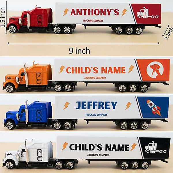 Personalized Kids Toy Truck, Customized with Your Child's Name