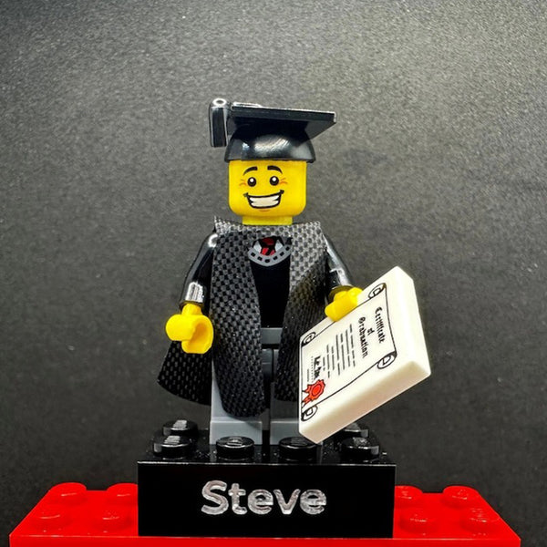 Personalised Graduate Brick & Minifigure Student