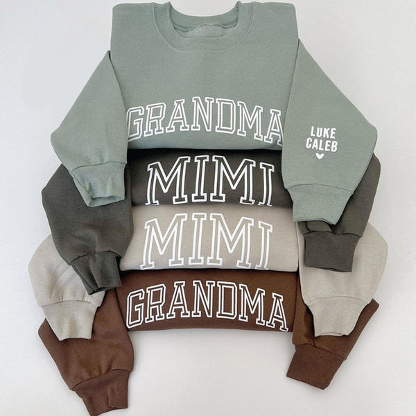 Custom Grandma Sweatshirt with Grandkids Names