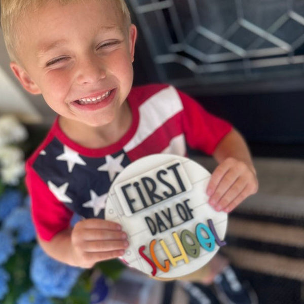 First day of school, back to school sign, last day of school sign