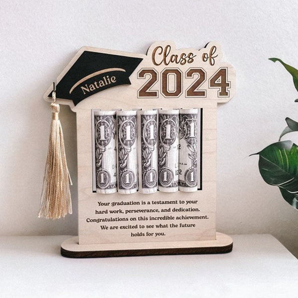 Graduation Money Holder Frame Custom Message Graduation Gift