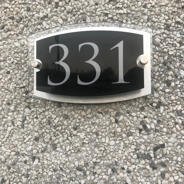 Acrylic & Aluminium House signs Door Number