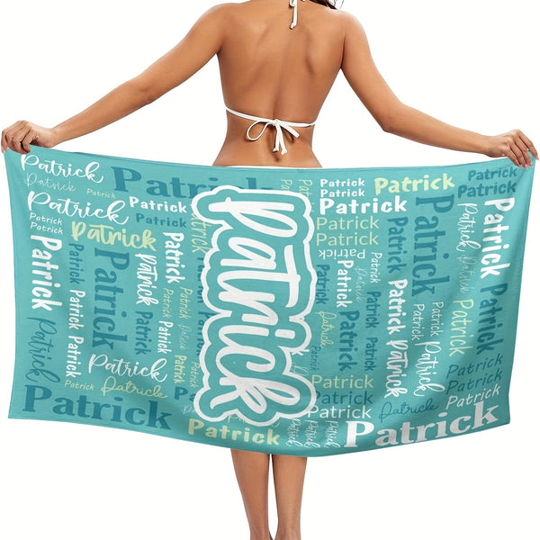 Custom Name Beach Towel Personalized Name Beach Towel