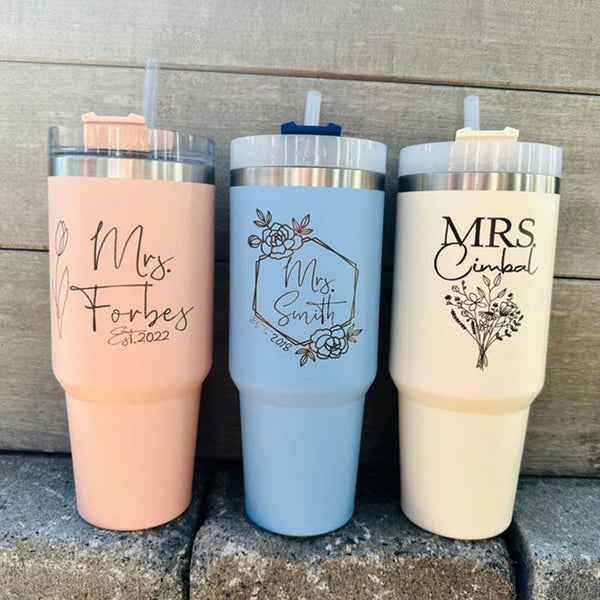 Personalized Engraved 40 oz Dishwasher Safe Tumbler