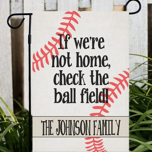 Personalized Baseball  Garden home Flag