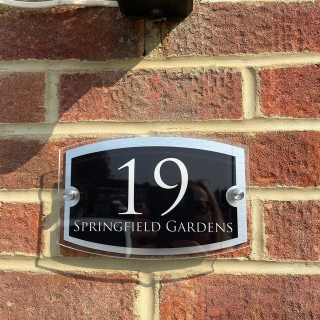 Acrylic & Aluminium House signs Door Number