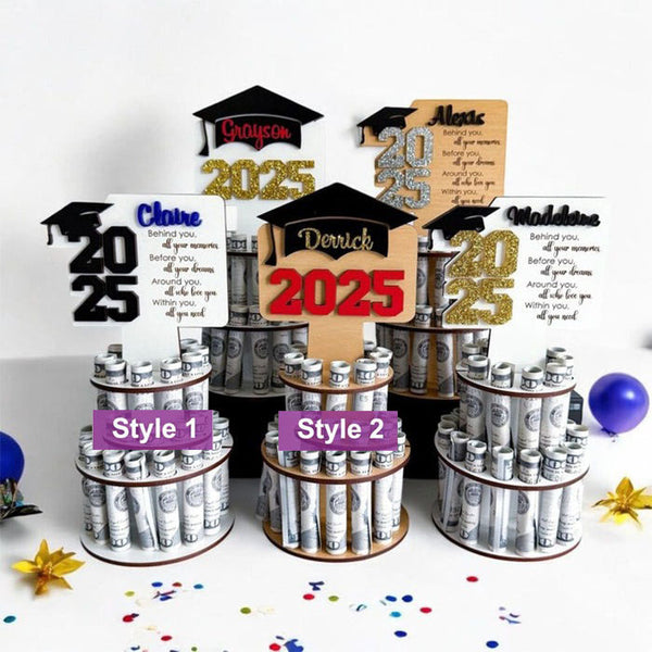 Personalized graduation money holder 2025, graduation money tree gifts for her