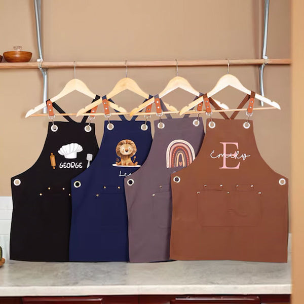 Personalized Cookie Making Kids Apron, Animals Apron