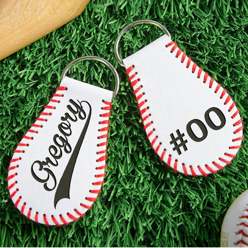 Baseball Bag Tags  Softball Bag Tags  Baseball Keychain  Monogram Keychain  Engraved Keychain Personalized Baseball Team