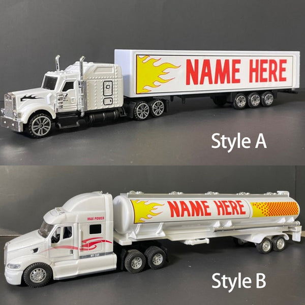 Personalized Toy Truck With Child Name