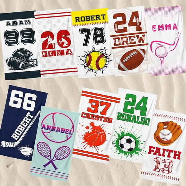 Personalized Sport Beach Towel,Sports Gifts