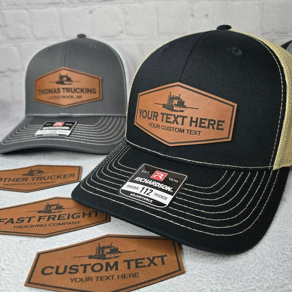 Custom Trucking Company Hats, Truck Driver Personalized Business Hat