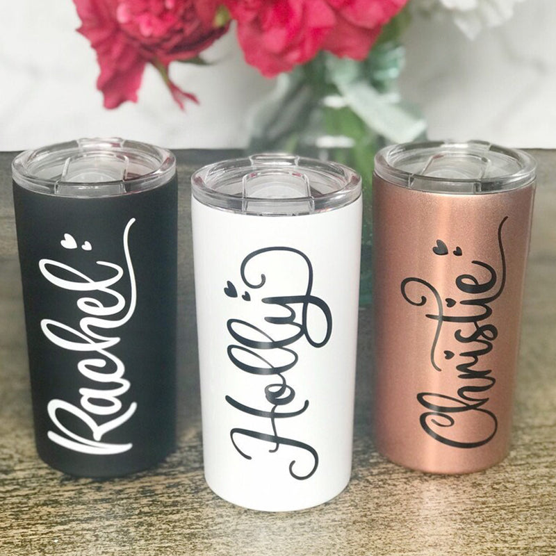 Personalised 12oz Tumbler/ Bridesmaids Tumbler/ Birthday Party Favors/ Party Favor/ Kids Insulated Water Tumbler Cup