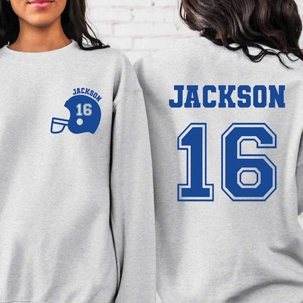 Customized Football Sweatshirt, Your Name Football Sweatshirt