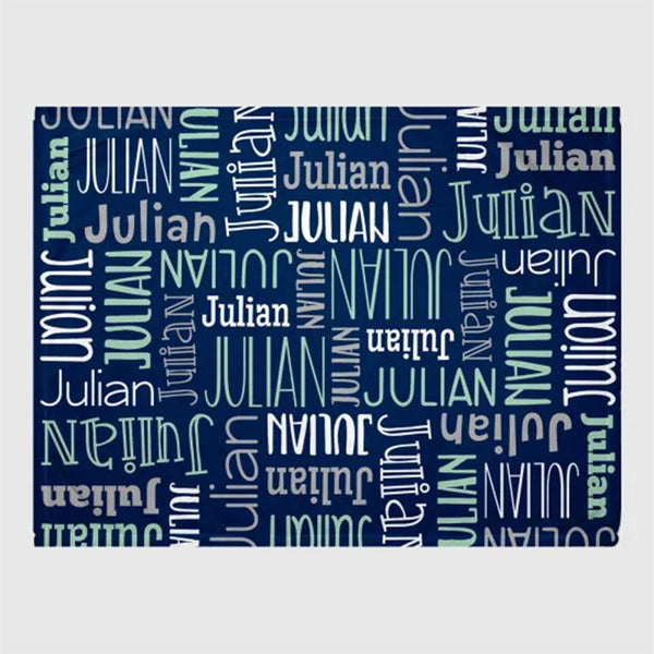 Custom Blanket with Name - Personalized Blanket - Name Blanket