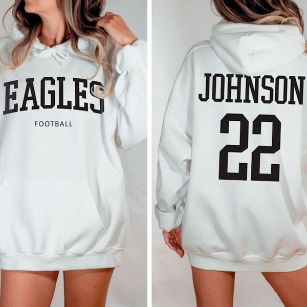 Custom Football Team Sweatshirt - Front and Back Personalized Hoodie