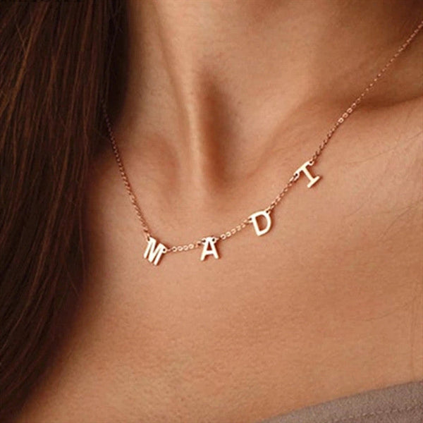 Custom Letter Necklace Personalized Name Necklace Custom Initials Necklace