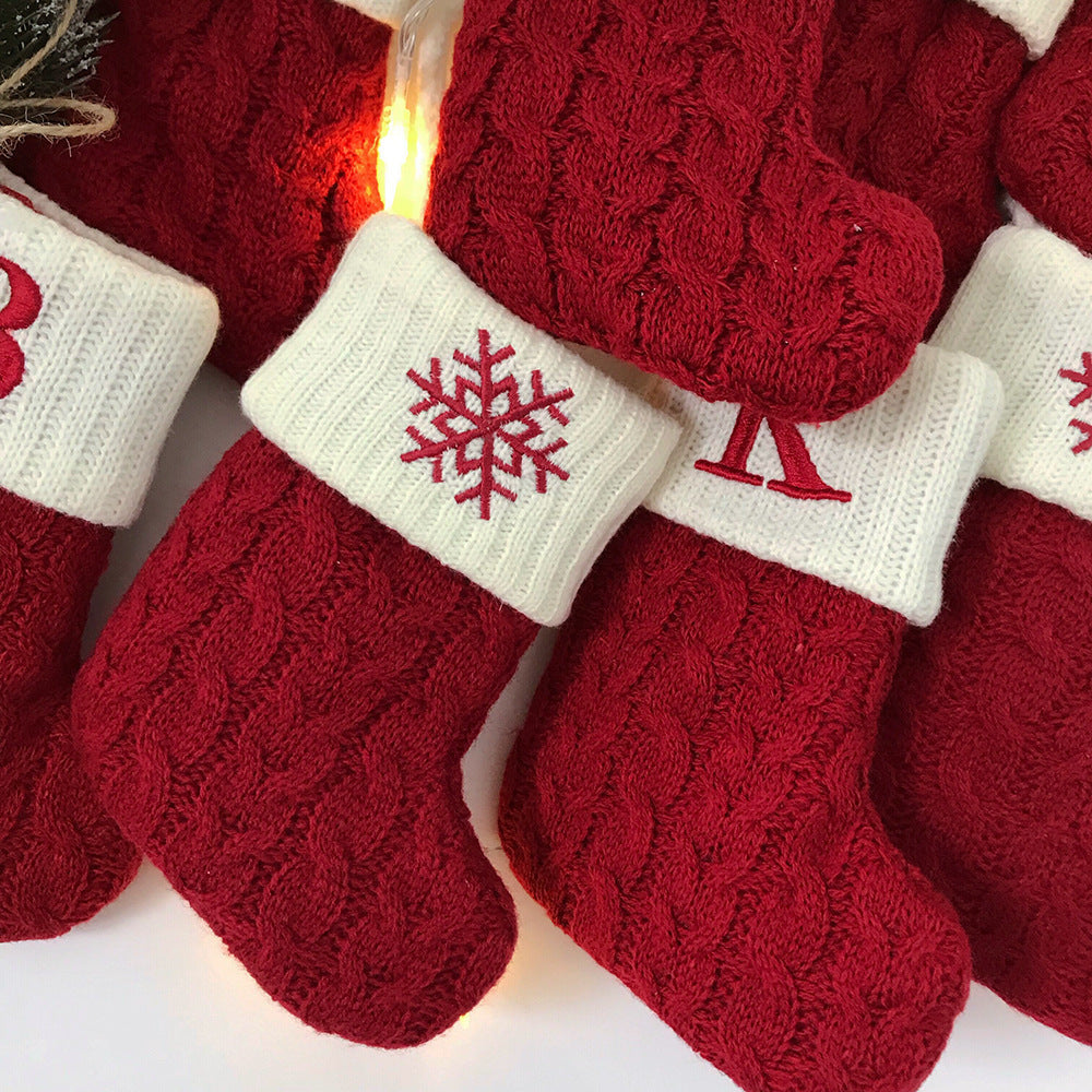 Christmas stockings personalized Christmas sock Christmas gift Handmade knitted