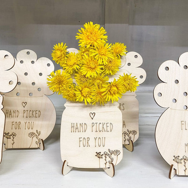 Wooden Flower Holder| Dandelion Holder