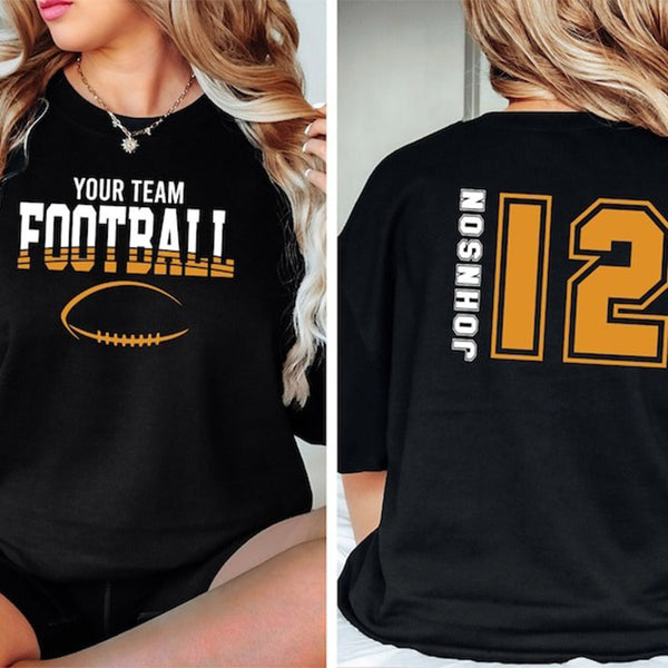 Customized Football Sweatshirt - Your Name Football Shirt