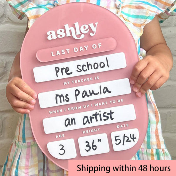 First Day of School Sign|Back to School Sign|Personalized School Sign