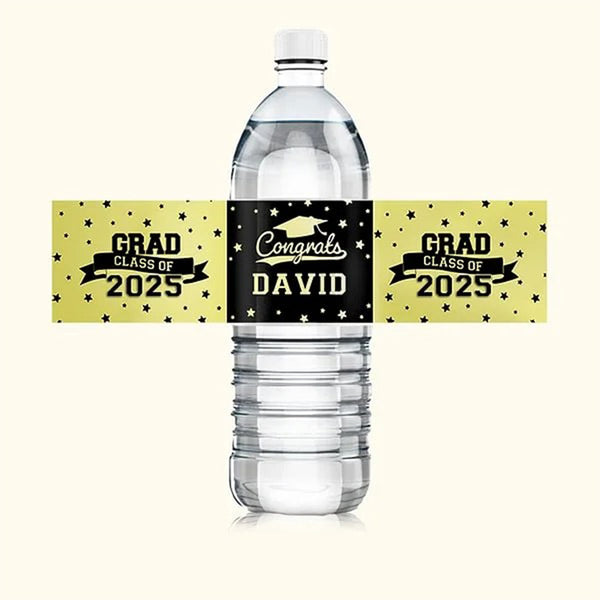 Graduation Water Bottle Labels Personalized Graduation Party Decorations