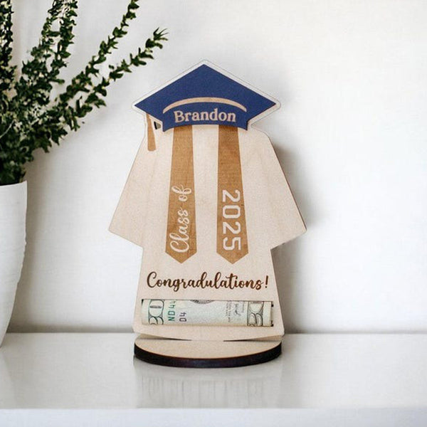 2025 Graduation Gown Money Holder Frame | Custom Message